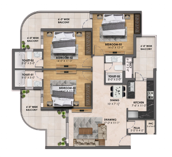 1801 sqft