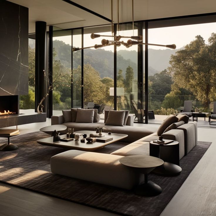 Art of Minimalist Luxury in Modern Living Rooms _ Fancy House Design in Dubai-1
