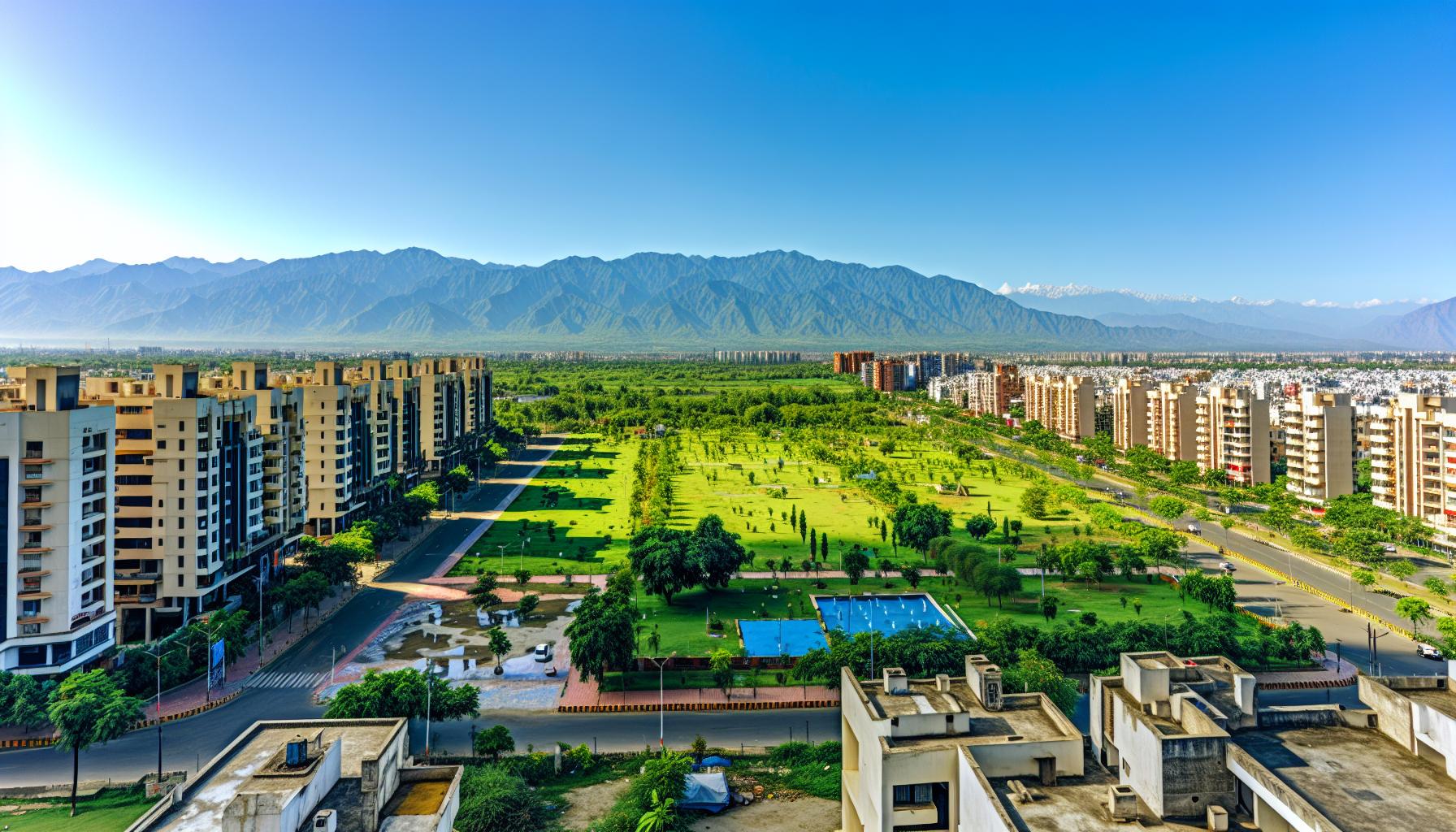 real estate picture showing chandigarh